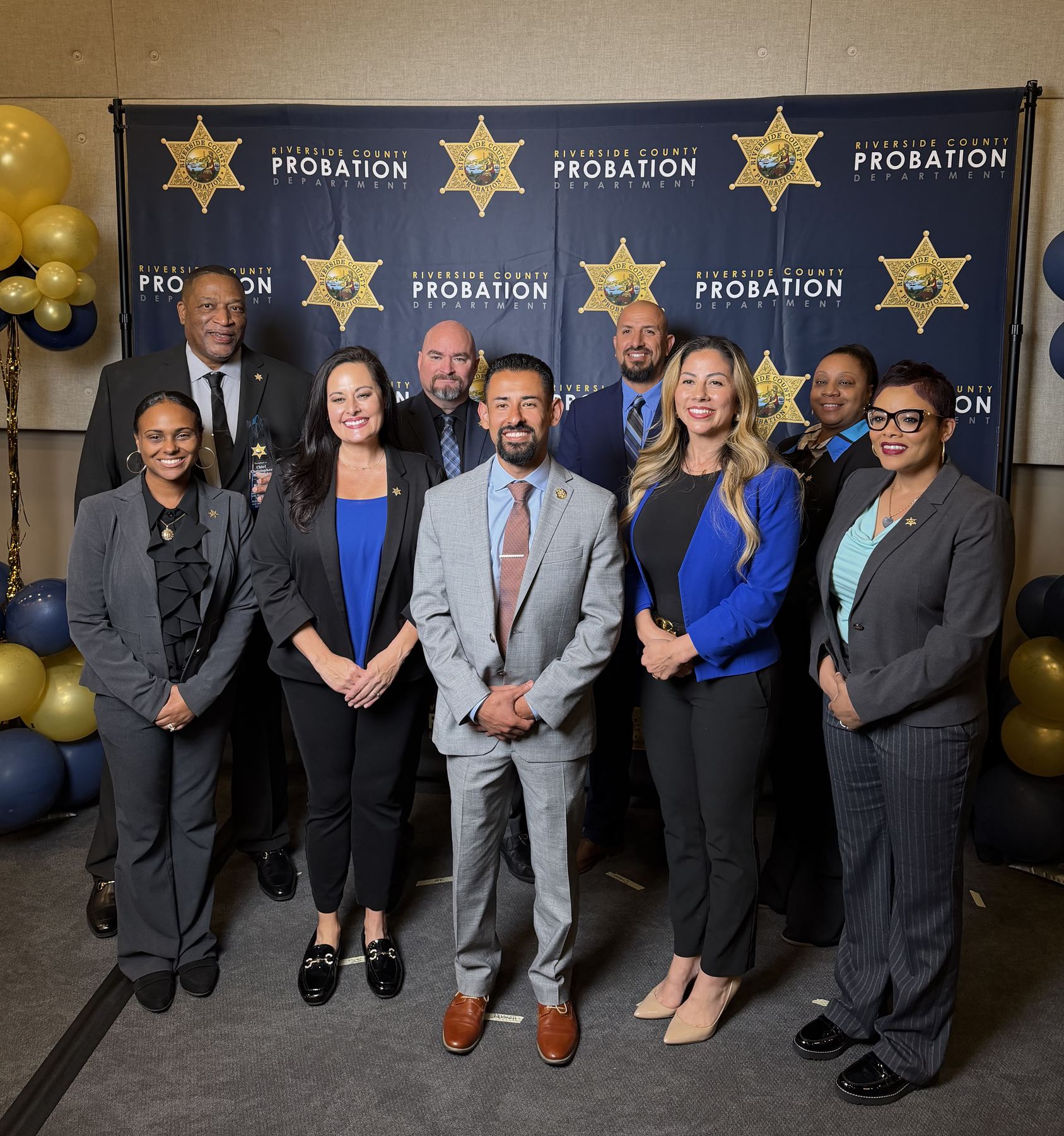 Riverside County Probation members at an association event