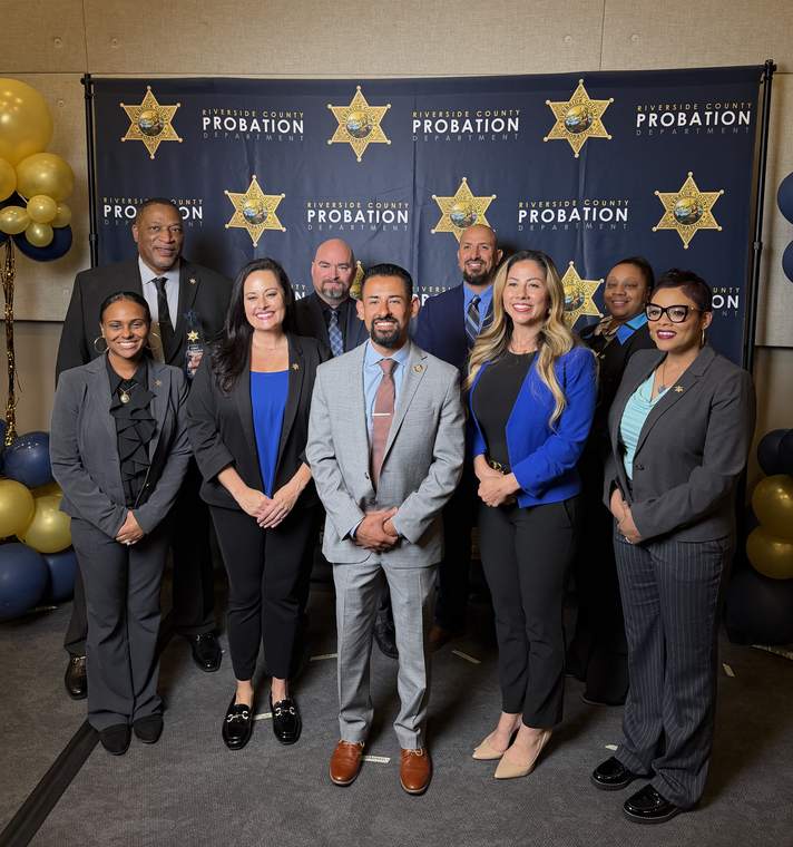 Riverside County Probation members at an association event